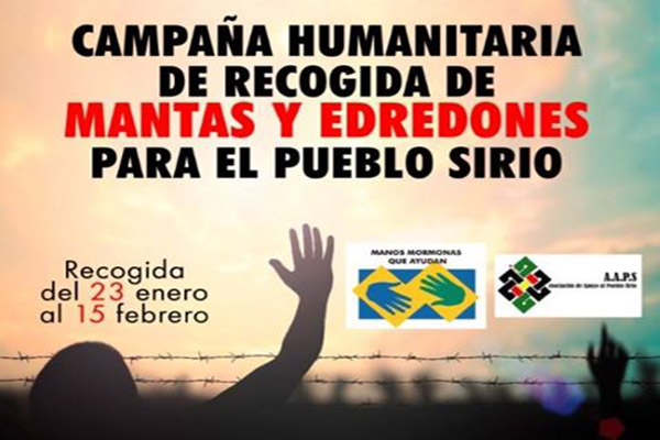 Ayuda Humanitaria de recogida de mantas, edredones y kit de asesos