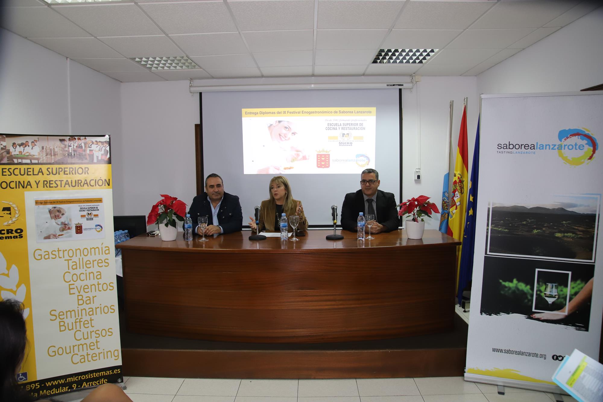 Entrega Diplomas alumnado participante en Saborea Lanzarote