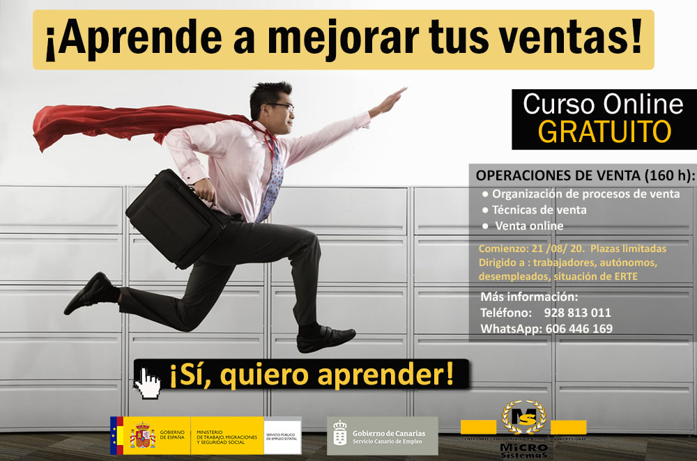 Curso gratuito de Operaciones de venta
